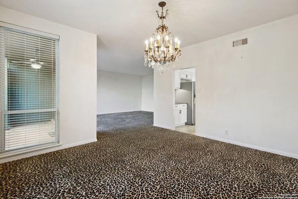 Chandelier, Empty room, Interior