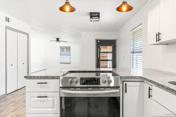 Interior, Kitchen, Wood Texture Flooring