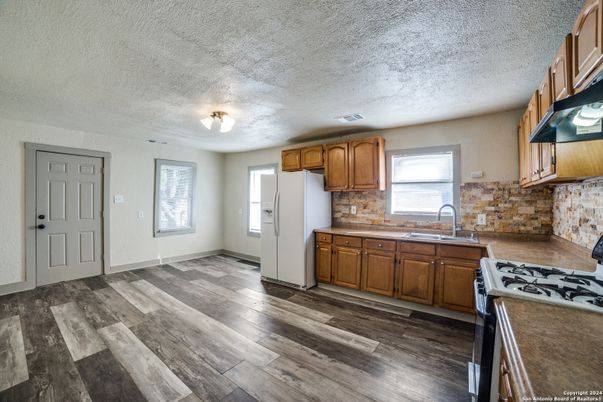 Interior, Kitchen, Wood Texture Flooring
