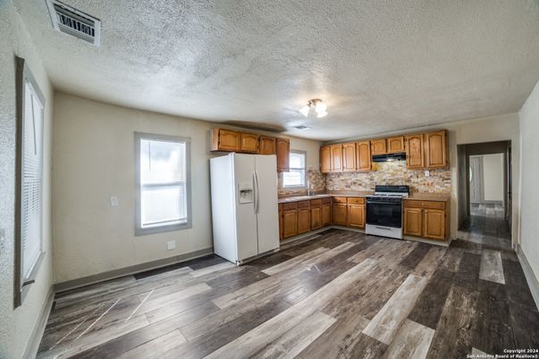 Interior, Kitchen, Wood Texture Flooring