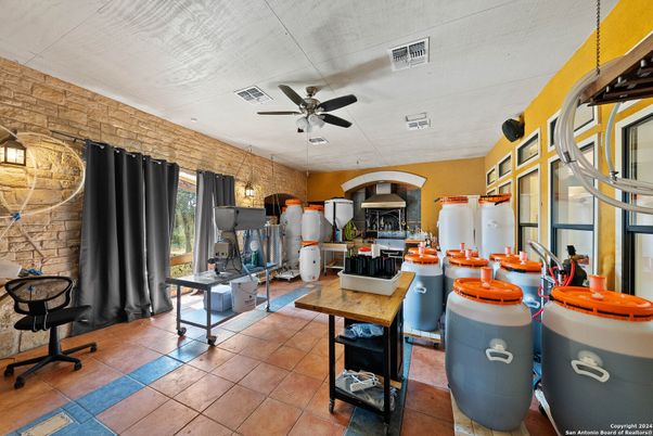 Interior, Kitchen, Stone Walls