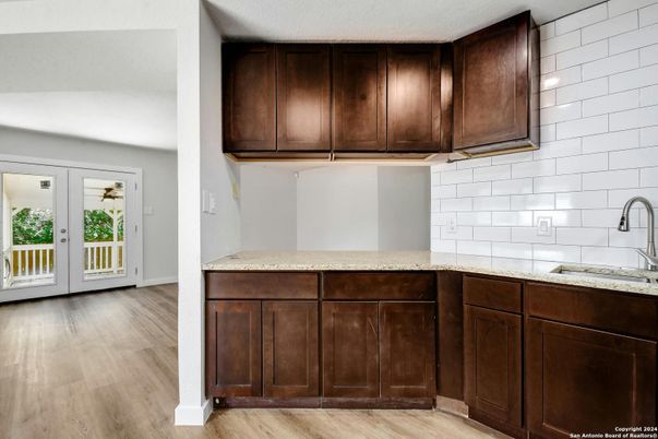 Interior, Kitchen, Wood Texture Flooring