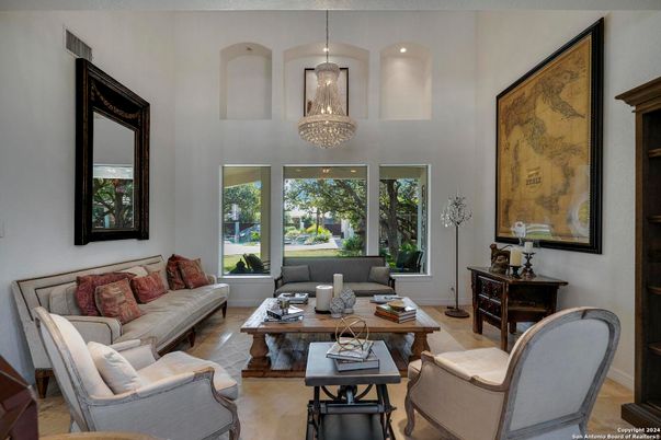 Chandelier, Interior, Living room, Recessed Lighting