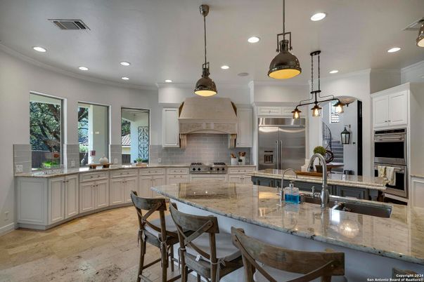 Interior, Kitchen, Pendant Lights, Recessed Lighting, Stainless Steel Appliances