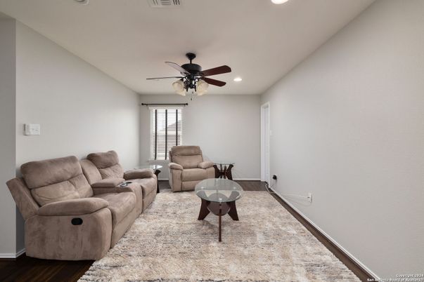 Home Theatre Room, Interior, Living room, Recessed Lighting, Wood Texture Flooring