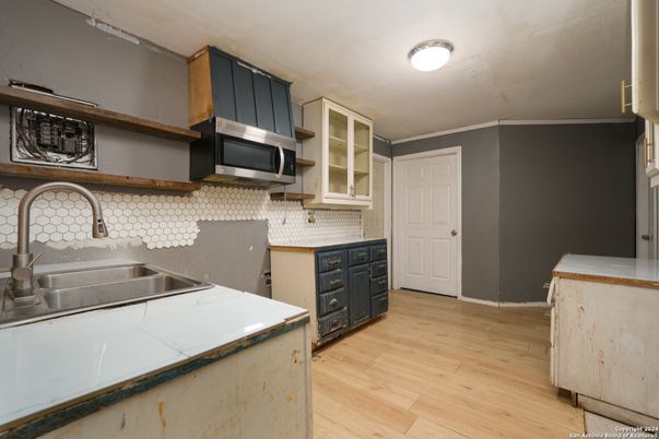 Interior, Kitchen, Wood Texture Flooring