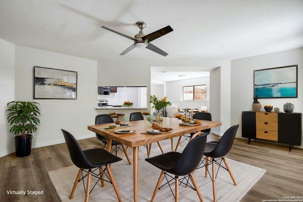 Dining room, Interior, Wood Texture Flooring