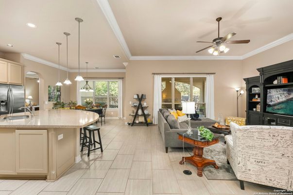 Interior, Kitchen, Living room, Pendant Lights, Recessed Lighting