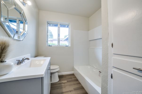 Bathroom, Interior, Wood Texture Flooring