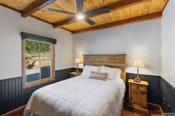 Bedroom, Interior, Wooden Beams, Wooden Ceilings, Wood Texture Flooring