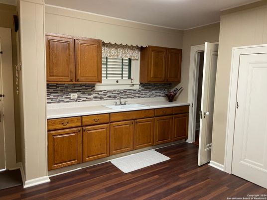 Interior, Kitchen, Wood Texture Flooring