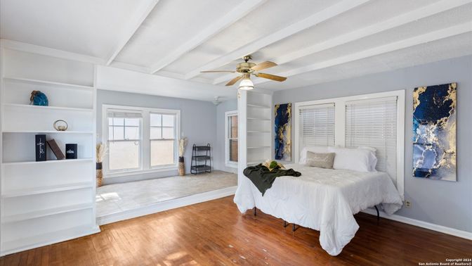 Bedroom, Interior, Wood Texture Flooring