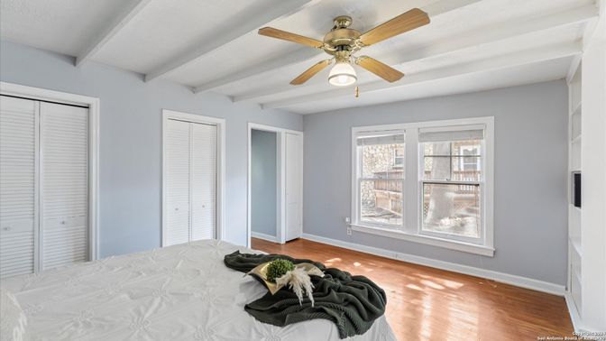 Bedroom, Interior, Wood Texture Flooring
