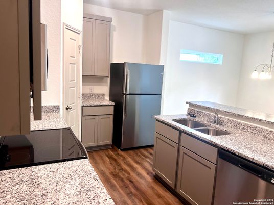 Interior, Kitchen, Wood Texture Flooring