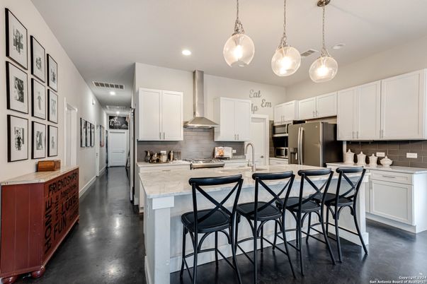 Interior, Kitchen, Pendant Lights, Recessed Lighting, Stainless Steel Appliances