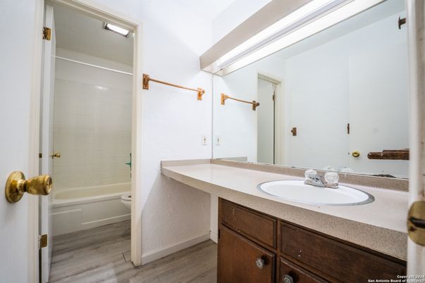 Bathroom, Interior, Wood Texture Flooring