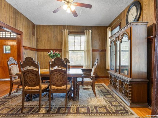 Dining room, Interior, Wood Texture Flooring, Wooden Walls