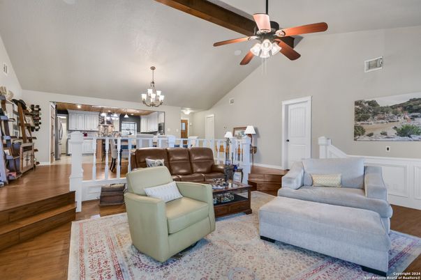 Chandelier, Interior, Kitchen, Living room, Wood Texture Flooring