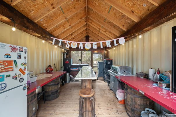 Game Room, Interior, Wooden Beams, Wooden Ceilings, Wood Texture Flooring
