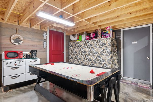 Game Room, Interior, Wooden Beams, Wooden Ceilings, Wooden Walls