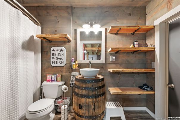 Bathroom, Interior, Wooden Walls