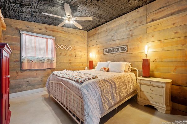 Bedroom, Interior, Wooden Walls