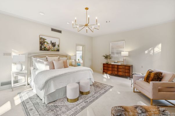 Bedroom, Interior, Pendant Lights, Recessed Lighting