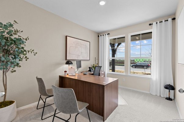 Home Office, Interior, Recessed Lighting