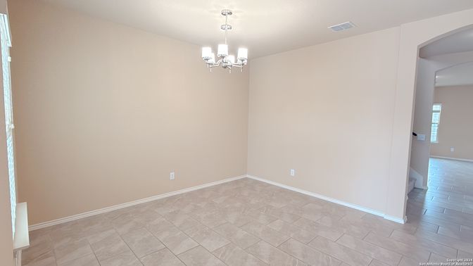 Chandelier, Empty room, Interior