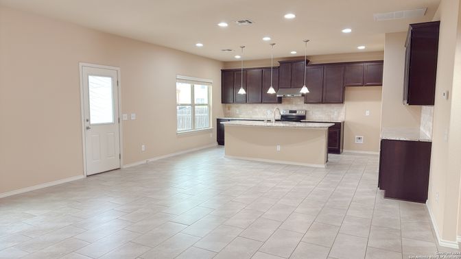 Interior, Kitchen, Pendant Lights, Recessed Lighting, Stainless Steel Appliances