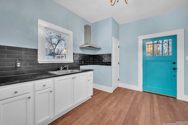 Interior, Kitchen, Wood Texture Flooring