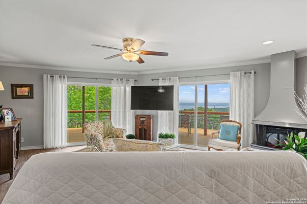 Fireplace, Interior, Living room, Recessed Lighting, Water
