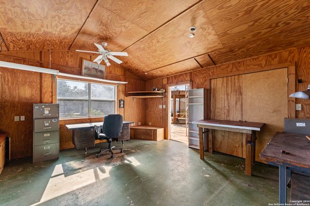 Home Office, Interior, Wooden Ceilings, Wooden Walls