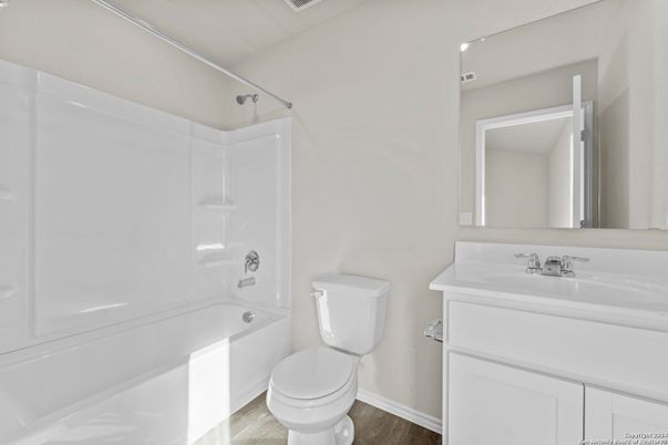Bathroom, Interior, Wood Texture Flooring
