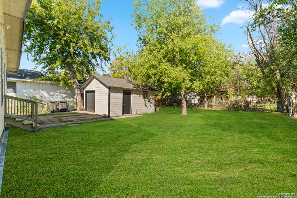 Backyard, Detached Garage, Exterior