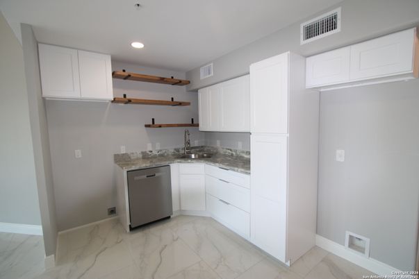 Interior, Kitchen, Marble, Recessed Lighting