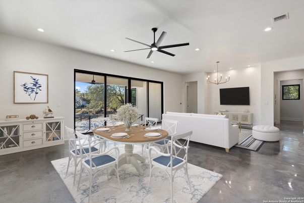 Chandelier, Dining room, Interior, Living room, Recessed Lighting