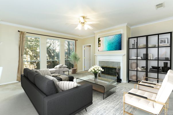 Fireplace, Interior, Living room