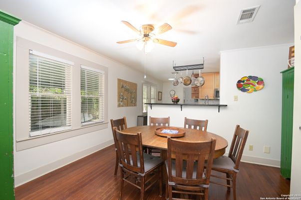 Dining room, Interior, Wood Texture Flooring