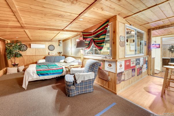 Bedroom, Interior, Wooden Ceilings, Wood Texture Flooring