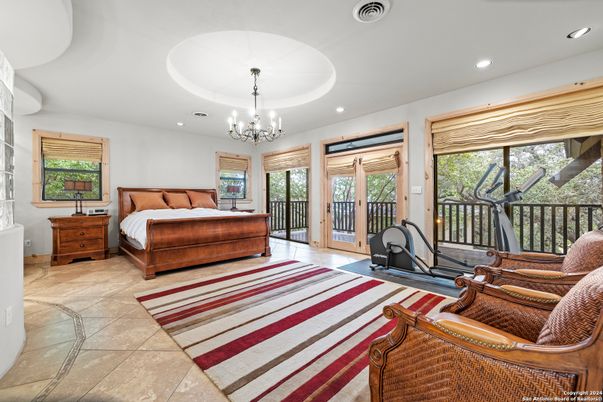 Bedroom, Chandelier, Interior, Recessed Lighting