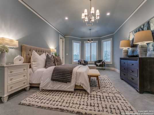 Bedroom, Interior, Pendant Lights, Recessed Lighting