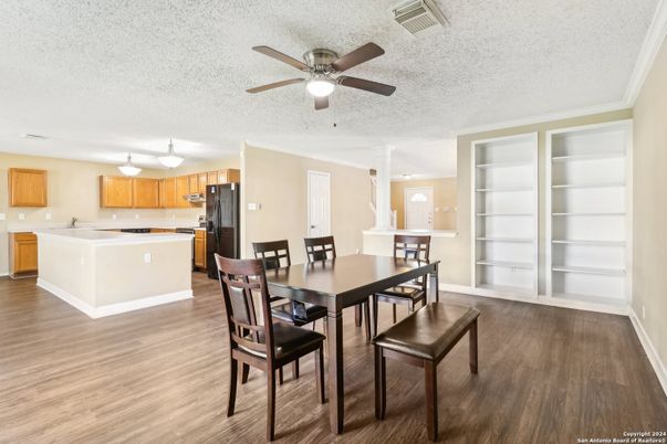 Dining room, Interior, Kitchen, Wood Texture Flooring