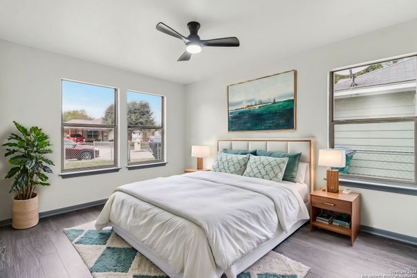 Bedroom, Interior, Wood Texture Flooring