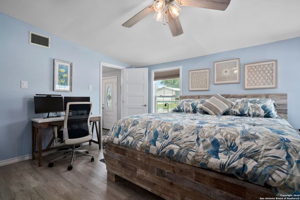 Bedroom, Home Office, Interior, Wood Texture Flooring