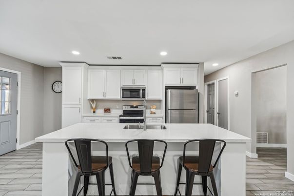 Interior, Kitchen, Recessed Lighting, Stainless Steel Appliances