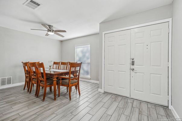 Dining room, Interior, Wood Texture Flooring