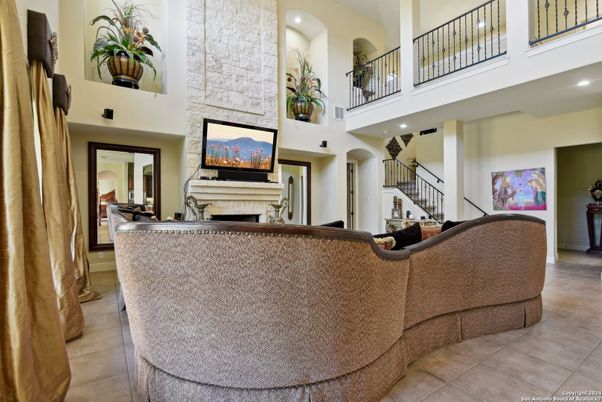 Fireplace, Interior, Living room, Recessed Lighting