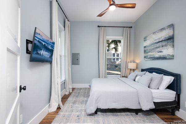 Bedroom, Interior, Wood Texture Flooring