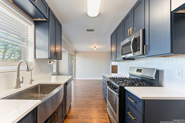 Interior, Kitchen, Wood Texture Flooring